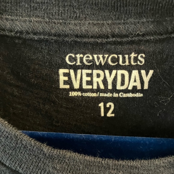 J. Crew/Crewcuts Girls Long sleeve Nacy T-shirt with Deer Applique Sz 12 - Picture 5 of 7